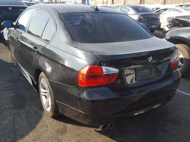 WBAVC535X8FZ83549 - 2008 BMW 328 I SULE BLACK photo 3