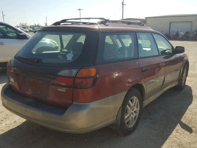 4S3BH675337634212 - 2003 SUBARU LEGACY OUT MAROON photo 4