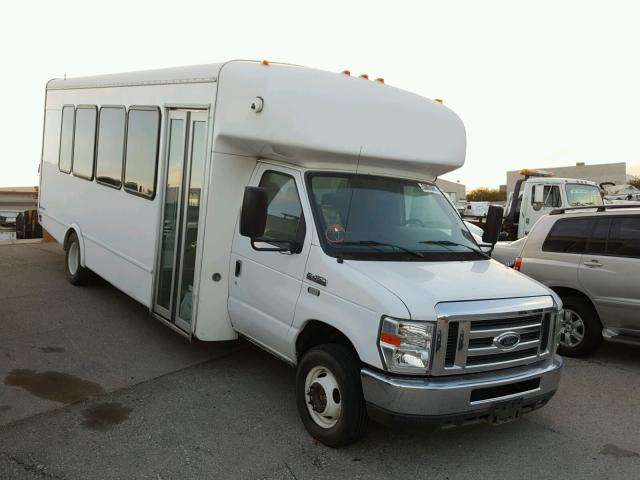 1FDXE4FS9DDA51023 - 2013 FORD E450 BUS WHITE photo 1