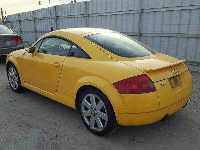 TRUWT28N941003546 - 2004 AUDI TT QUATTRO YELLOW photo 3