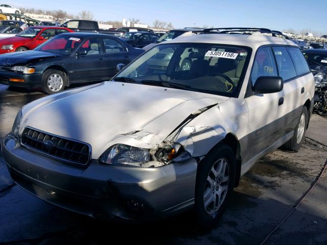 4S3BH675137624066 - 2003 SUBARU LEGACY OUT WHITE photo 2