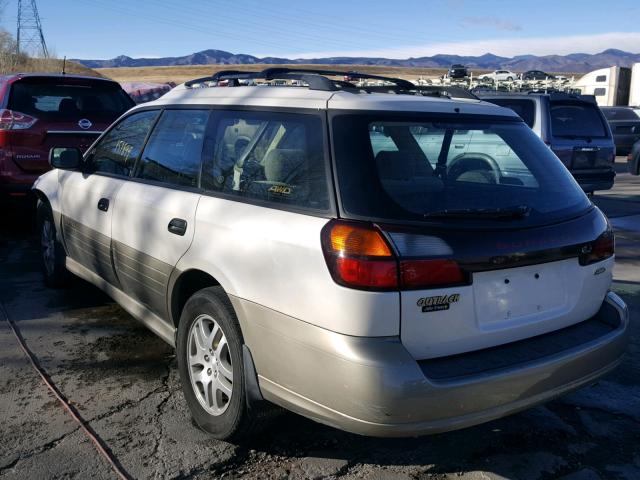 4S3BH675137624066 - 2003 SUBARU LEGACY OUT WHITE photo 3