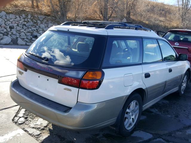 4S3BH675137624066 - 2003 SUBARU LEGACY OUT WHITE photo 4