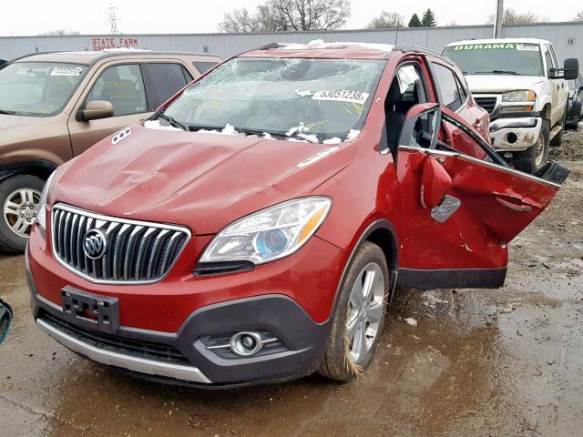 KL4CJESB1GB674463 - 2016 BUICK ENCORE RED photo 2