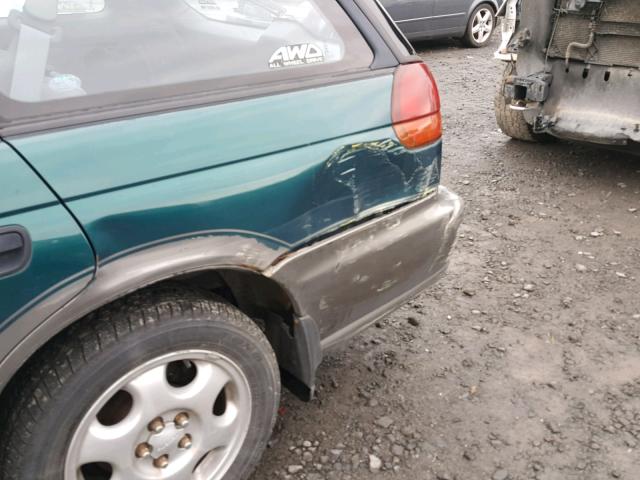 4S3BG6852T7376234 - 1996 SUBARU LEGACY OUT GREEN photo 9