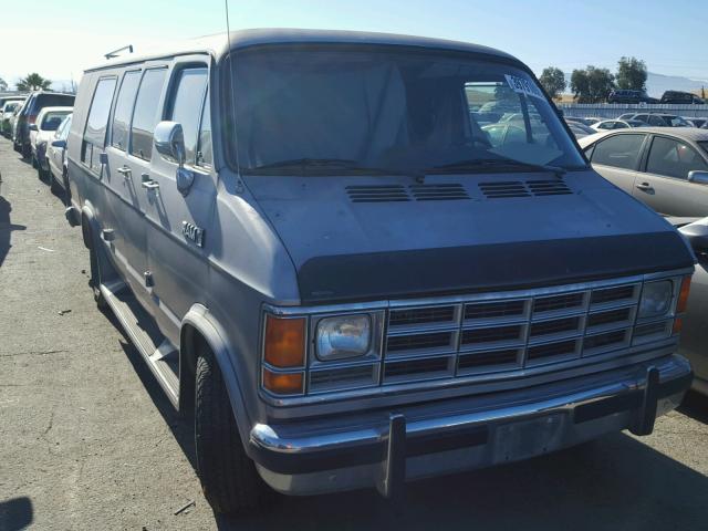 2B6HB2128KK360712 - 1989 DODGE RAM VAN B2 SILVER photo 1