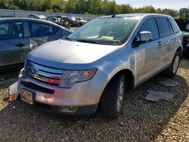 2FMDK3JC8ABB71774 - 2010 FORD EDGE SEL SILVER photo 2