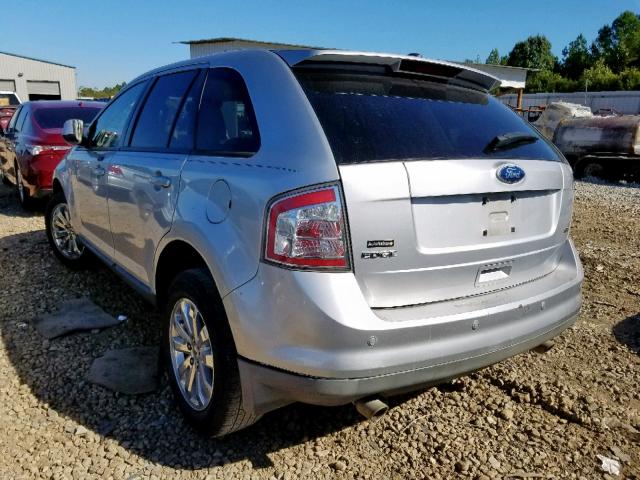 2FMDK3JC8ABB71774 - 2010 FORD EDGE SEL SILVER photo 3