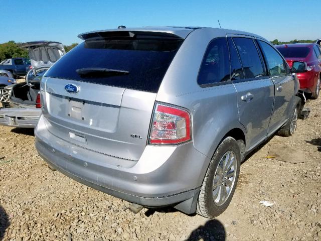 2FMDK3JC8ABB71774 - 2010 FORD EDGE SEL SILVER photo 4