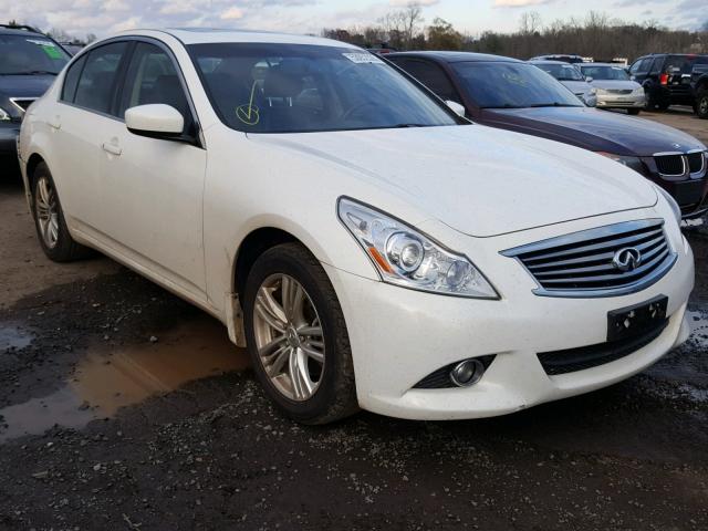 JN1CV6AR4DM355477 - 2013 INFINITI G37 WHITE photo 1