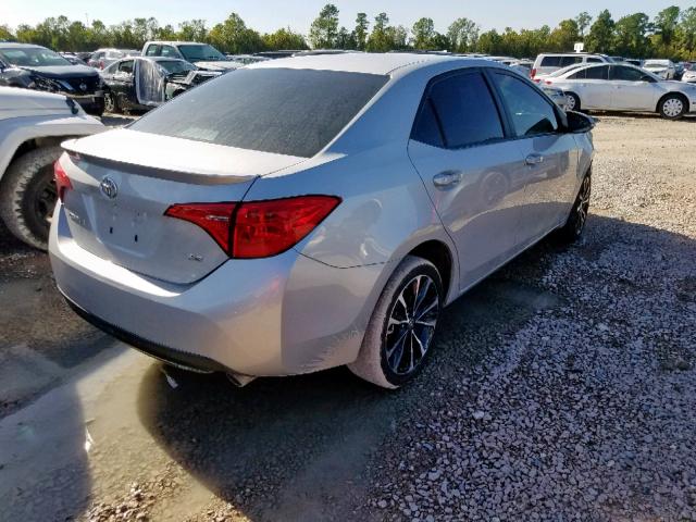 5YFBURHEXJP820031 - 2018 TOYOTA COROLLA L SILVER photo 4