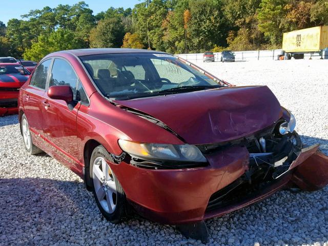 1HGFA16828L065079 - 2008 HONDA CIVIC BURGUNDY photo 1