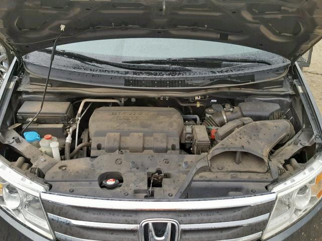 5FNRL5H21DB042220 - 2013 HONDA ODYSSEY LX GRAY photo 7