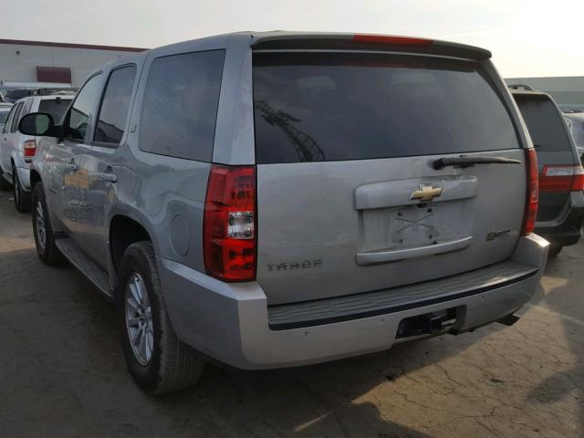 1GNFC13549R180548 - 2009 CHEVROLET TAHOE HYBR SILVER photo 3