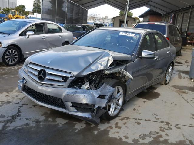 WDDGF4HB6DR295252 - 2013 MERCEDES-BENZ C 250 GRAY photo 2