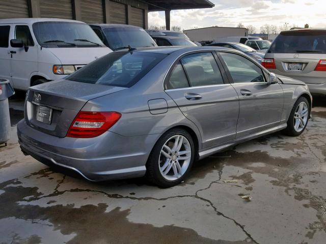 WDDGF4HB6DR295252 - 2013 MERCEDES-BENZ C 250 GRAY photo 4