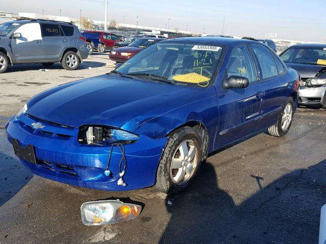 1G1JF52FX57163439 - 2005 CHEVROLET CAVALIER L BLUE photo 2