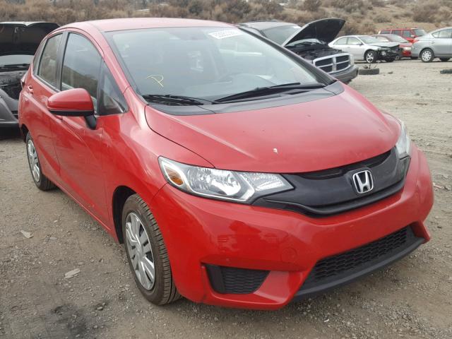 3HGGK5H59FM772025 - 2015 HONDA FIT LX RED photo 1