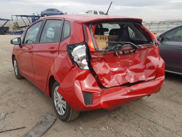 3HGGK5H59FM772025 - 2015 HONDA FIT LX RED photo 3