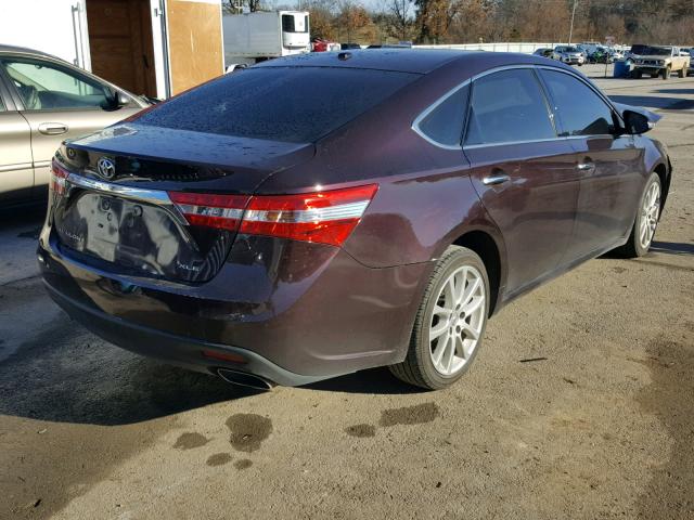 4T1BK1EB2DU065798 - 2013 TOYOTA AVALON BAS BROWN photo 4