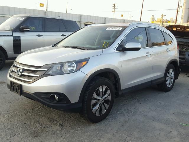 2HKRM3H71CH514865 - 2012 HONDA CR-V EXL SILVER photo 2