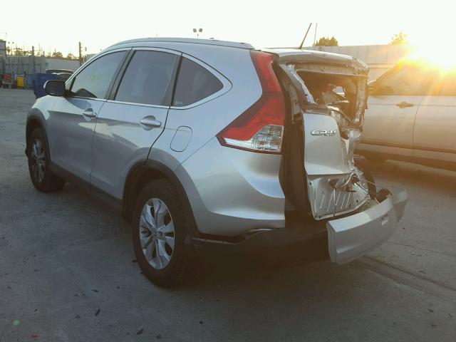 2HKRM3H71CH514865 - 2012 HONDA CR-V EXL SILVER photo 3