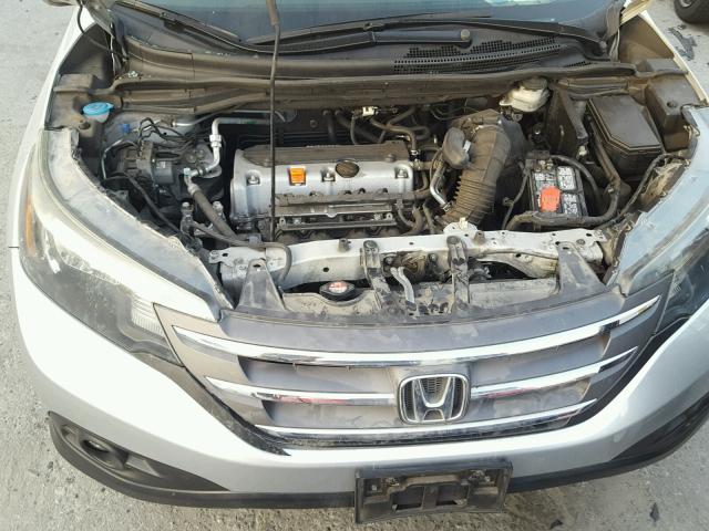 2HKRM3H71CH514865 - 2012 HONDA CR-V EXL SILVER photo 7