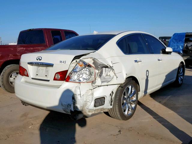 JNKBY01E36M206599 - 2006 INFINITI M45 BASE WHITE photo 4