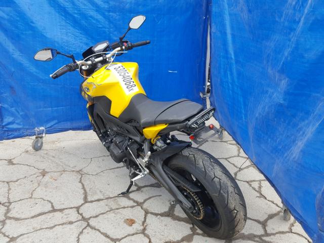 JYARN33E9FA006704 - 2015 YAMAHA FZ09 YELLOW photo 3