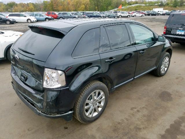 2FMDK4JC3DBC32393 - 2013 FORD EDGE SEL BLACK photo 4