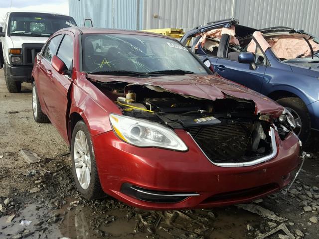 1C3CCBBB4DN592420 - 2013 CHRYSLER 200 RED photo 1