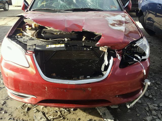 1C3CCBBB4DN592420 - 2013 CHRYSLER 200 RED photo 9