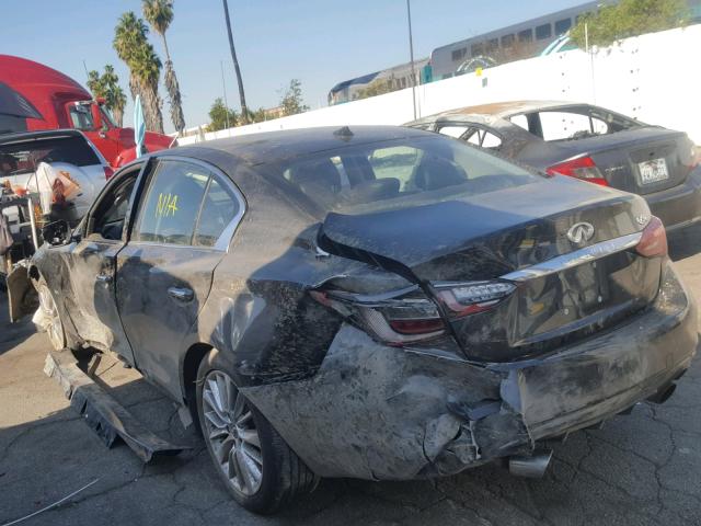 JN1EV7AP8JM363347 - 2018 INFINITI Q50 LUXE BLACK photo 3