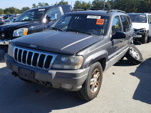 1J4GW48S72C315786 - 2002 JEEP GRAND CHER GRAY photo 2