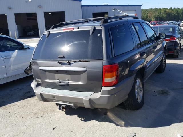 1J4GW48S72C315786 - 2002 JEEP GRAND CHER GRAY photo 4