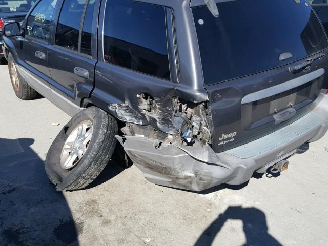 1J4GW48S72C315786 - 2002 JEEP GRAND CHER GRAY photo 9