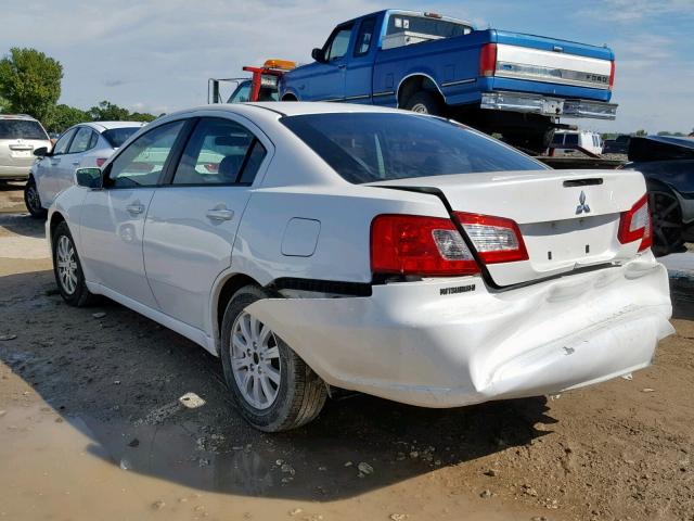 4A32B2FF5CE015477 - 2012 MITSUBISHI GALANT FE WHITE photo 3