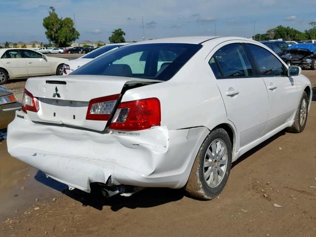 4A32B2FF5CE015477 - 2012 MITSUBISHI GALANT FE WHITE photo 4