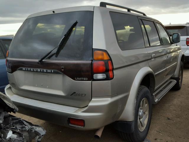 JA4MT41R22J065243 - 2002 MITSUBISHI MONTERO SP GOLD photo 4