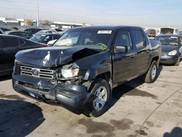 2HJYK16256H568255 - 2006 HONDA RIDGELINE BLACK photo 2