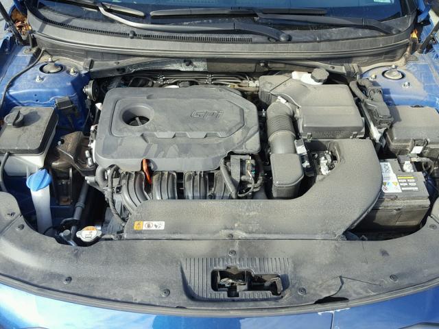 5NPE34AF7GH270587 - 2016 HYUNDAI SONATA SPO BLUE photo 7