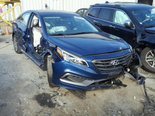 5NPE34AF7GH270587 - 2016 HYUNDAI SONATA SPO BLUE photo 9