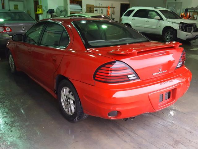 1G2NF52E23C312709 - 2003 PONTIAC GRAND AM S RED photo 3