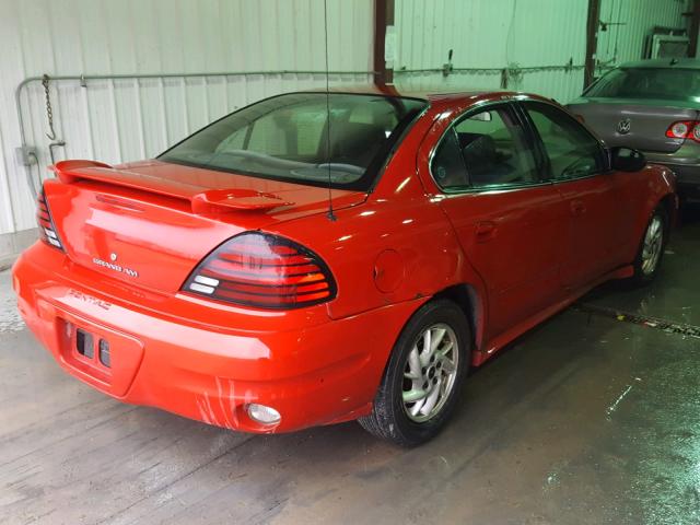 1G2NF52E23C312709 - 2003 PONTIAC GRAND AM S RED photo 4