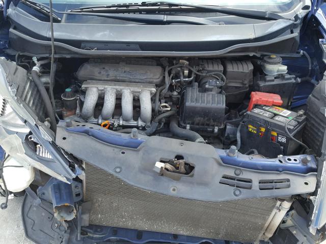 JHMGE8H33DC035650 - 2013 HONDA FIT BLUE photo 7