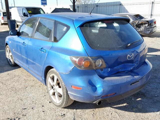 JM1BK143561437041 - 2006 MAZDA 3 HATCHBAC BLUE photo 3