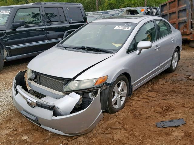 1HGFA16896L127090 - 2006 HONDA CIVIC EX SILVER photo 2