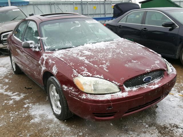 1FAFP55S24A209386 - 2004 FORD TAURUS SES BURGUNDY photo 1