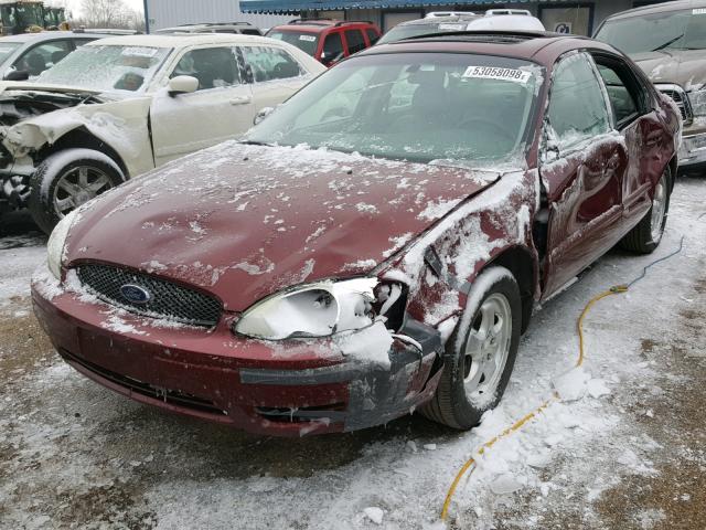 1FAFP55S24A209386 - 2004 FORD TAURUS SES BURGUNDY photo 2