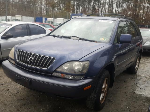 JT6HF10U7X0051457 - 1999 LEXUS RX 300 BLUE photo 2